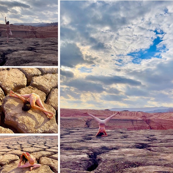 Yoga Bitch Silhouette Sporty Bra Crop NWT - Picture 4 of 16